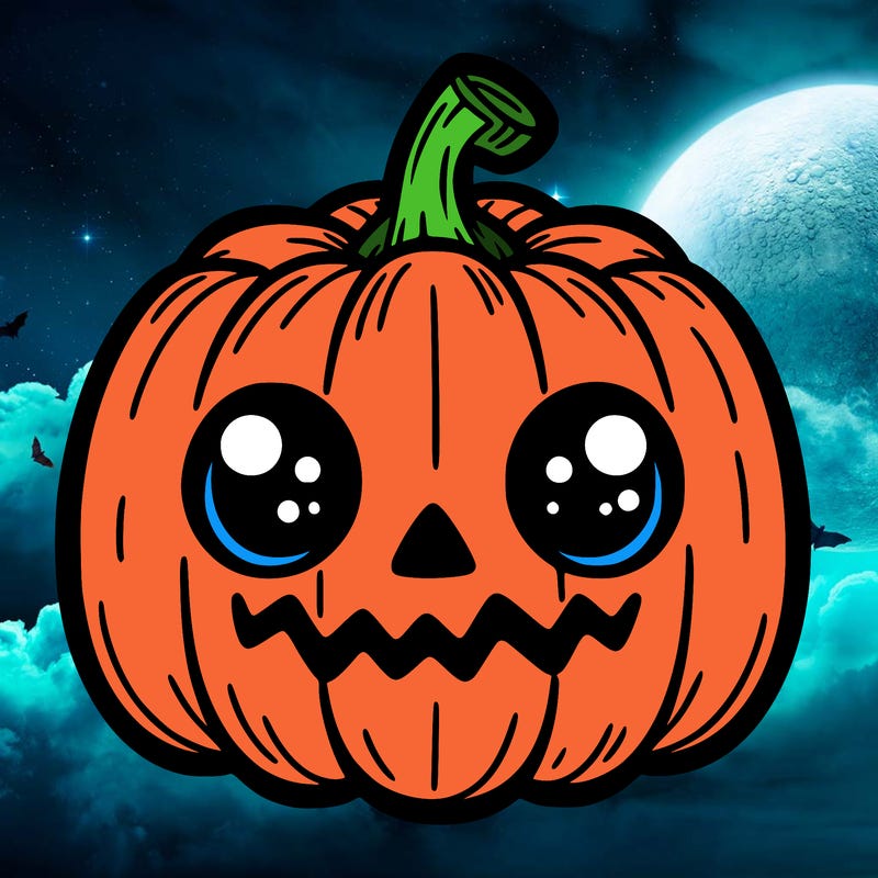 scary cute pumpkin