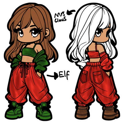 girl in crop top and baggy pants