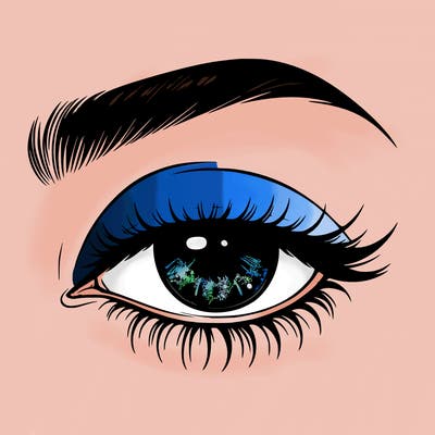 eye closed realistic