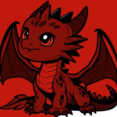 fierce baby night dragon