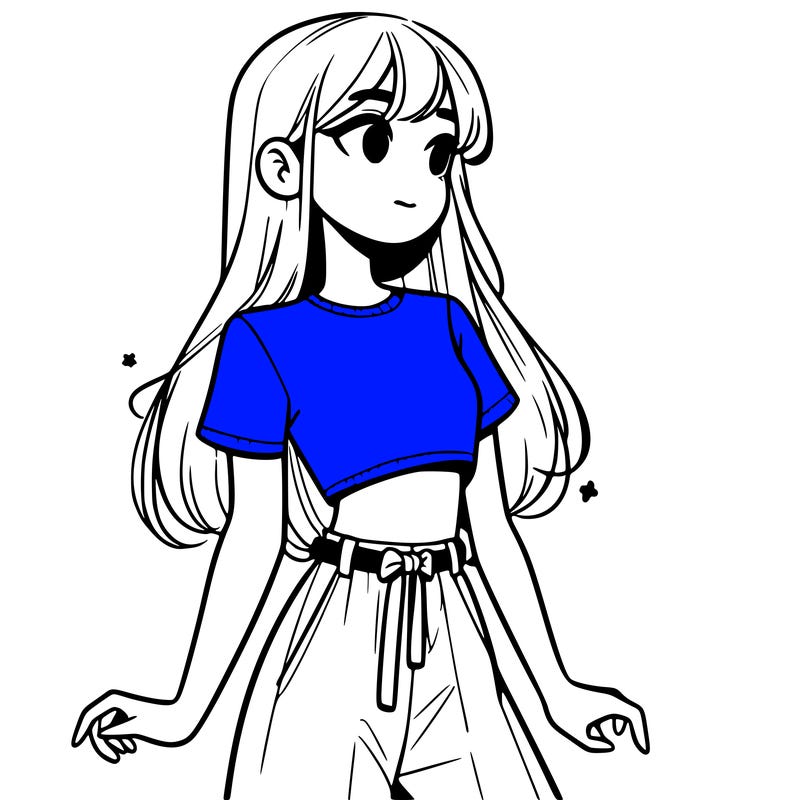 girl in a cute crop top