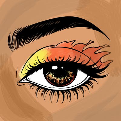 eye closed realistic