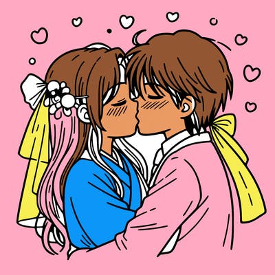 kissing