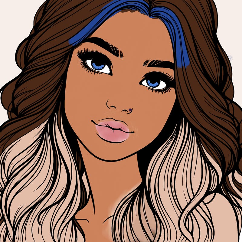 beautiful realistic girl