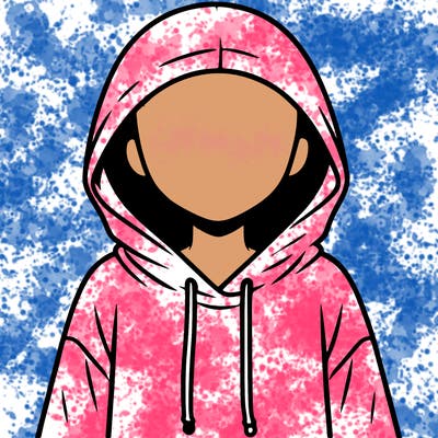 faceless girl in hoodie