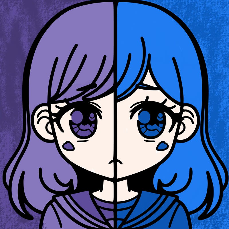 a split of a girl