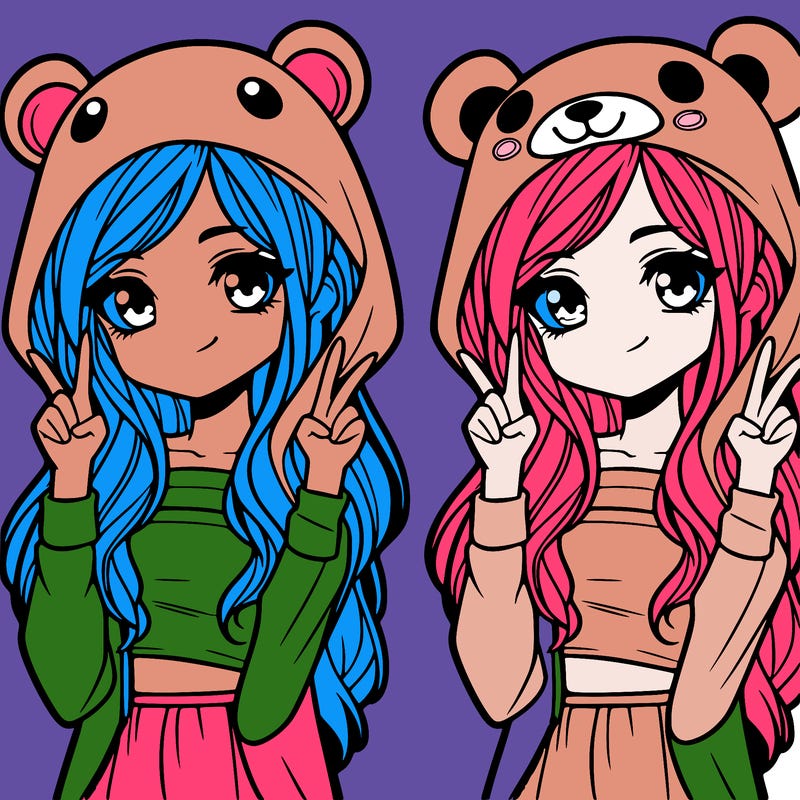 teen girl in animal costume