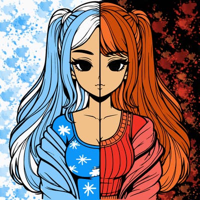 realistic girl split