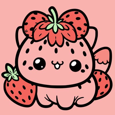 strawberry cat