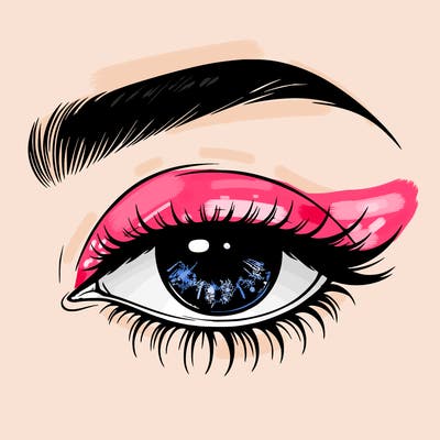 eye closed realistic