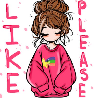 girl with baggy sweatshirt and messy bun