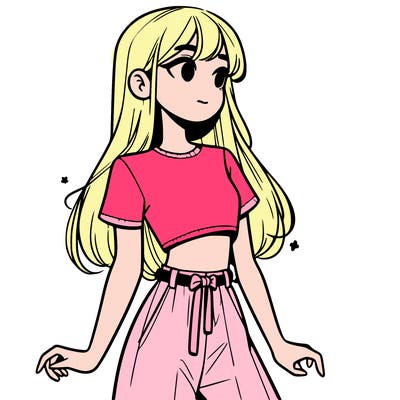 girl in a cute crop top