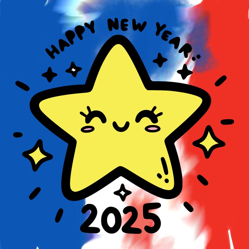 happy new year 2025 star wish