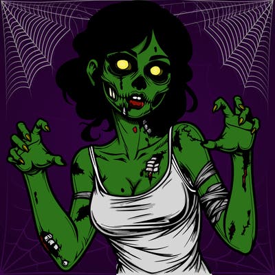 realistic zombie girl