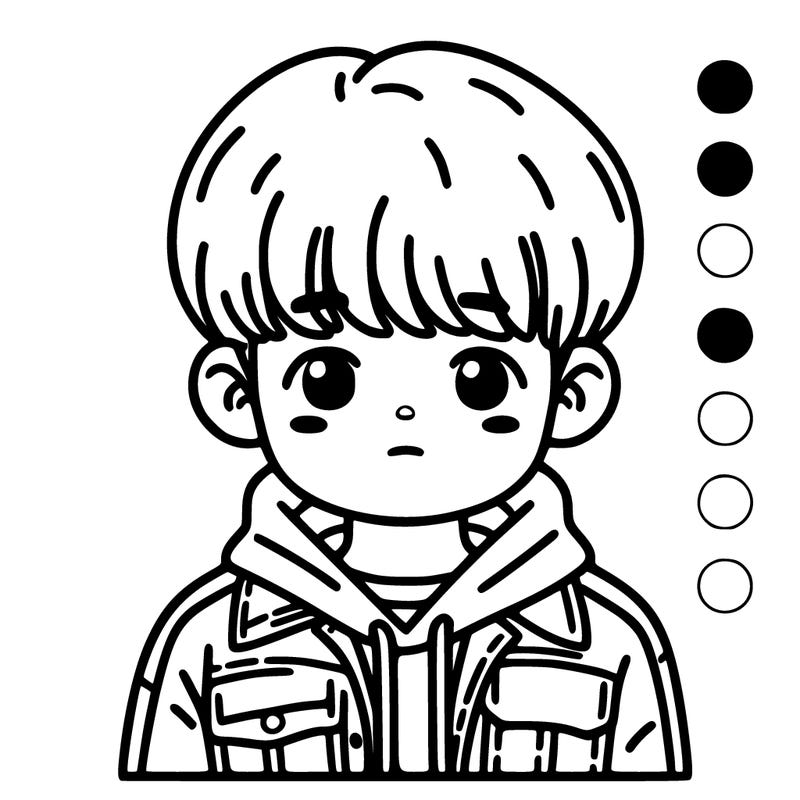 koren boy with jacket