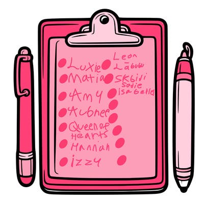 blank clip board with pen