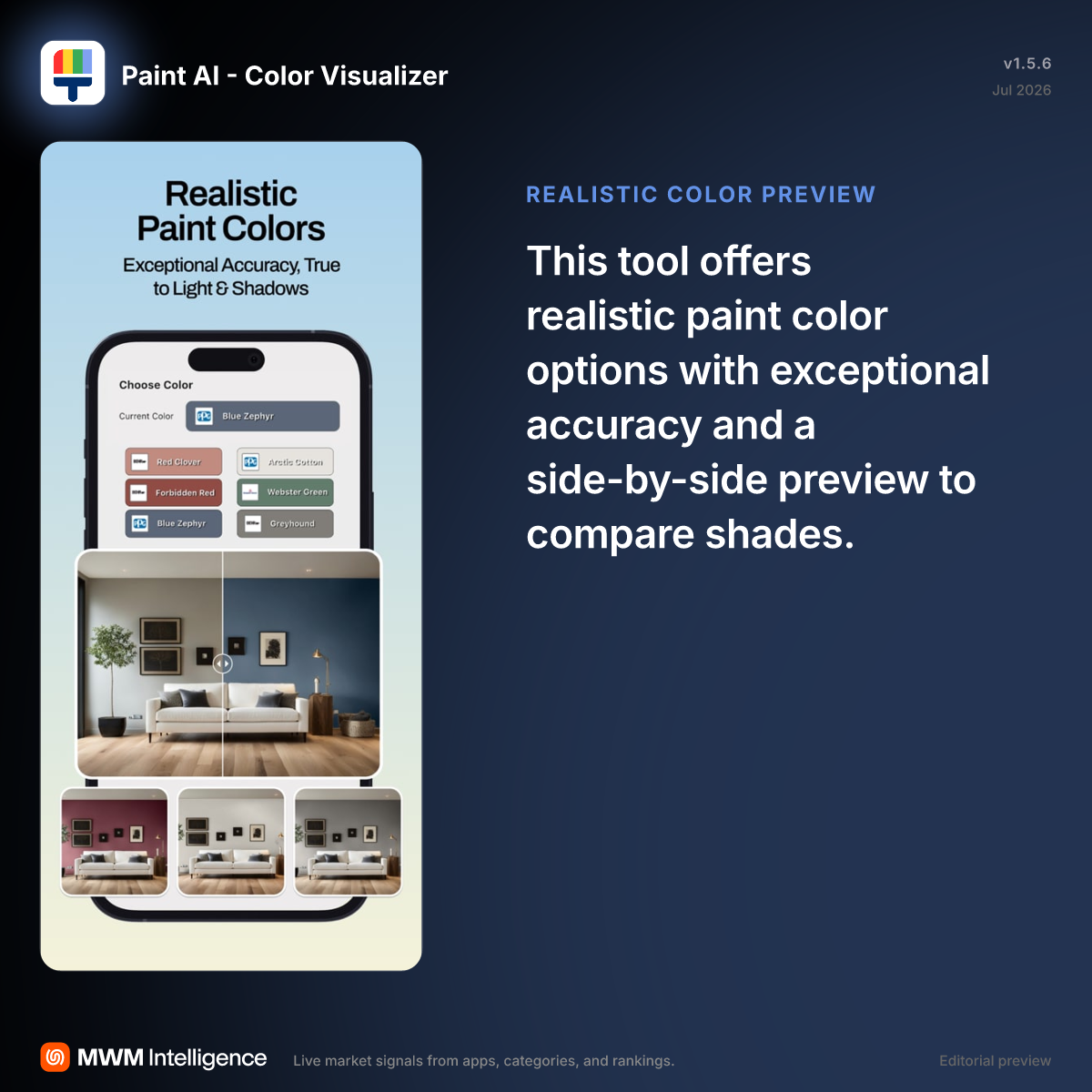 Paint AI - Color Visualizer - Graphics & Design App | MWM