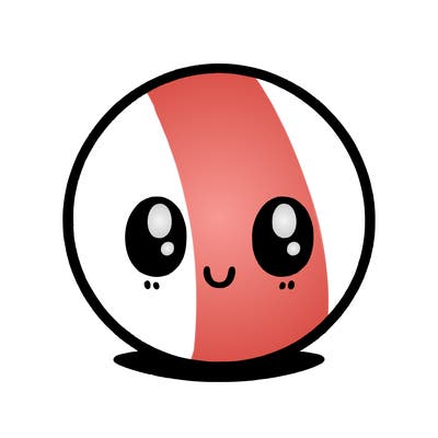 a blank, round circle