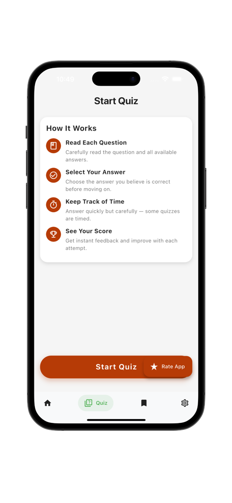 Learn Anatomy and Physiology - 解剖学と生理学学習の指示が表示されたクイズ開始画面。