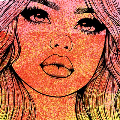 really realistic girl with lips