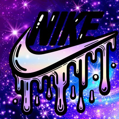 dripping nike logo