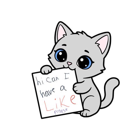 a small cat with a blank sheet of paper in its hand. the cat is sooooooo cute!