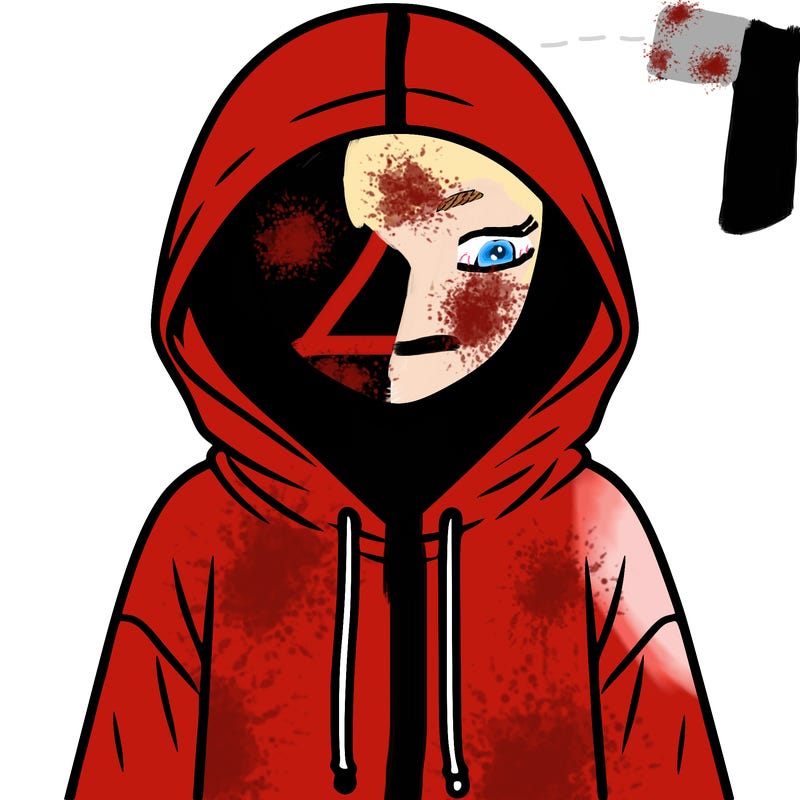 faceless girl in hoodie