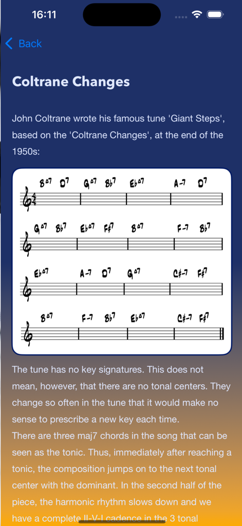 Jazz & Pop Harmony /w Analysis - Music theory lesson showing the Coltrane Changes chord progression for the song Giant Steps