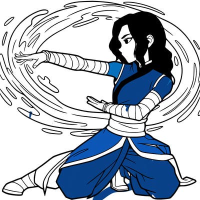 qatara the water bender from the last air benders