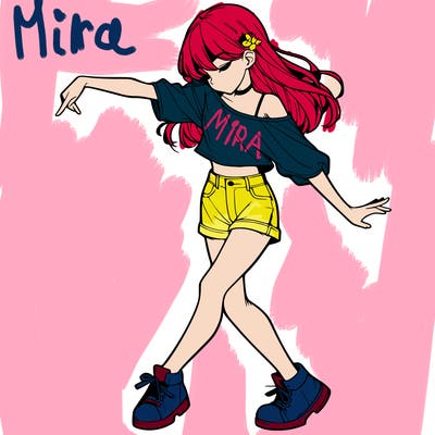 realistic girl danceing