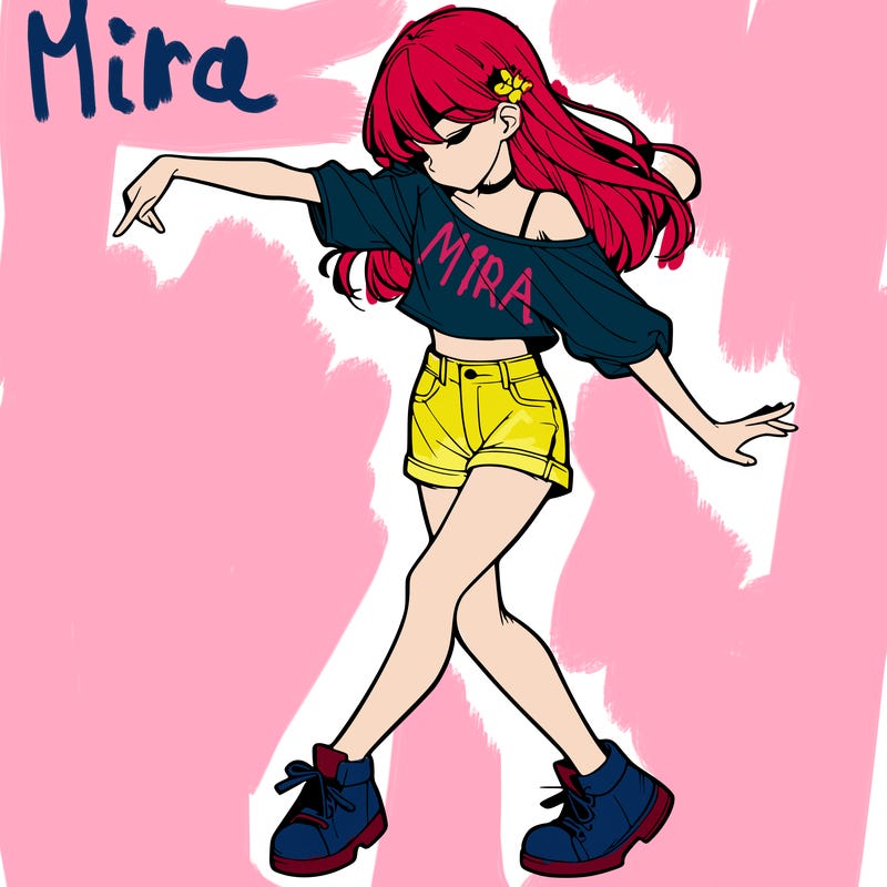 realistic girl danceing