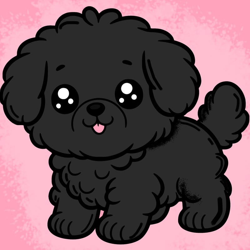 cute fluffy puppy
