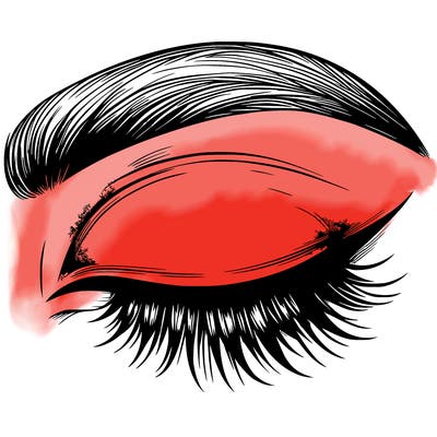 eye closed realistic