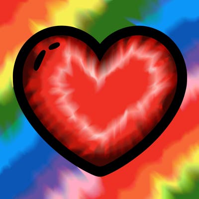 a blank heart