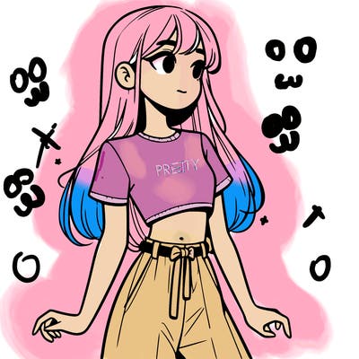 girl in a cute crop top