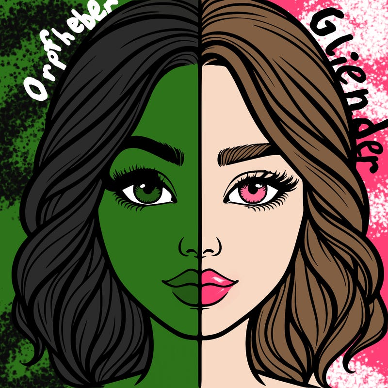 realistic girl split half