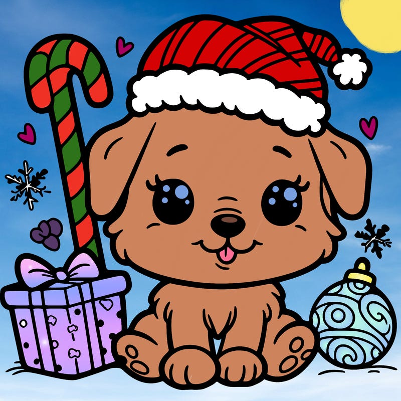 puppy christmas