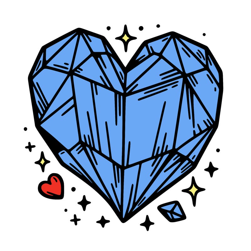 crystal heart