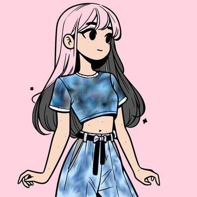 girl in a cute crop top