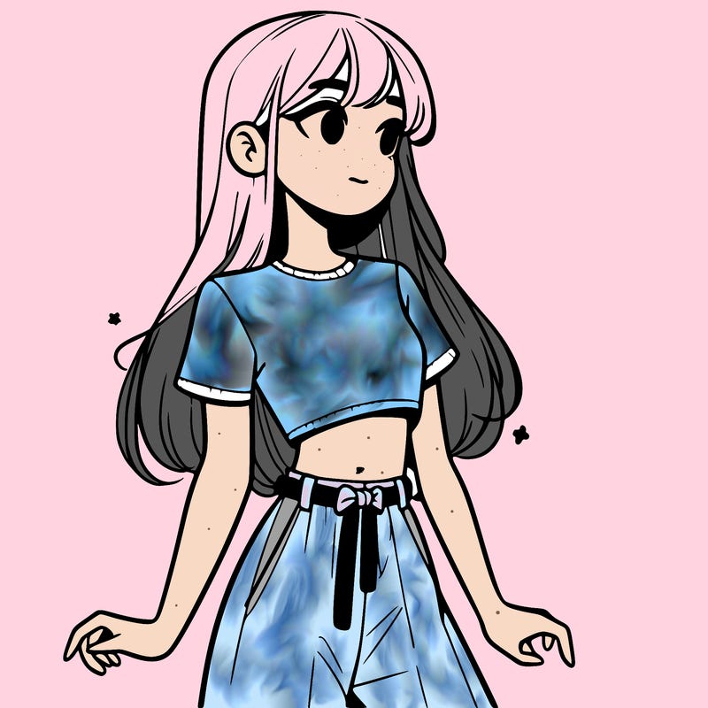 girl in a cute crop top