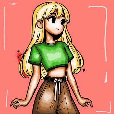 girl in a cute crop top