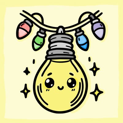 small bulb of a garland