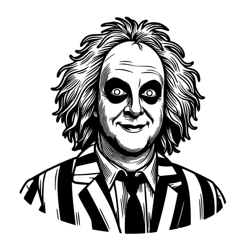 beetlejuice realistic person