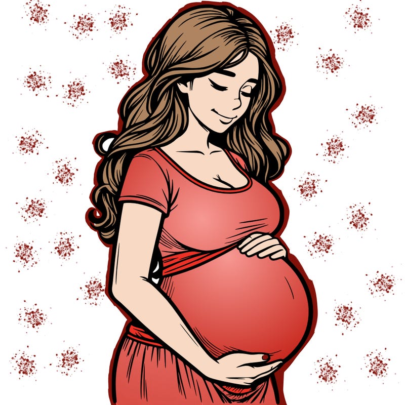 woman heavily pregnant realistic