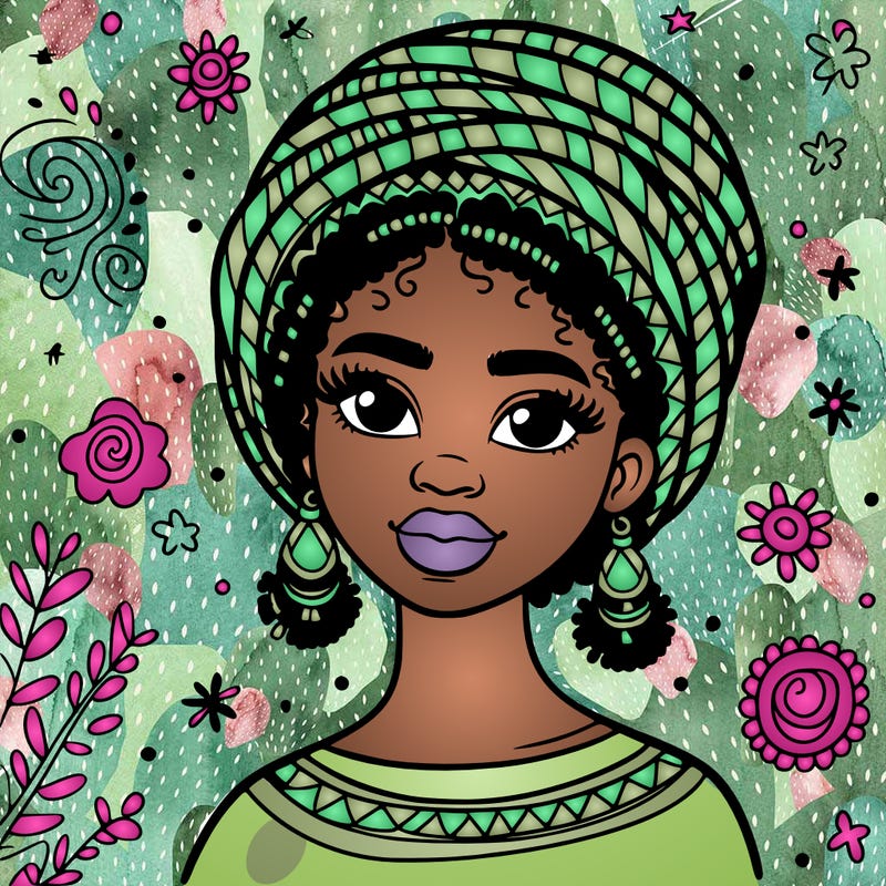 beautiful black woman