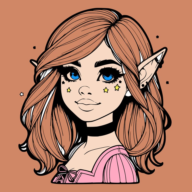 realistic halloween elf girl