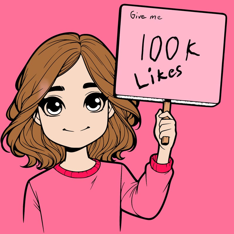 realistic girl holding up a sign