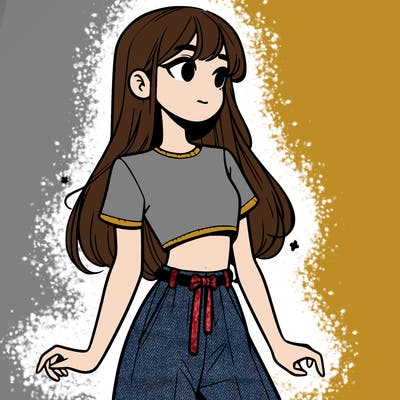 girl in a cute crop top