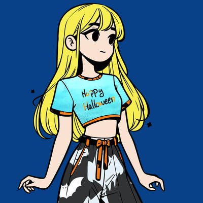 girl in a cute crop top