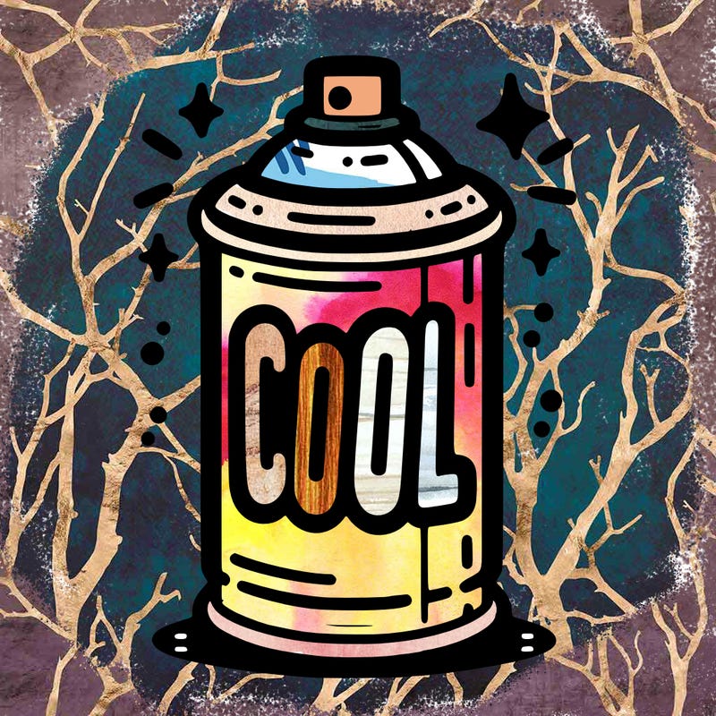 a spray paint can that's cool
